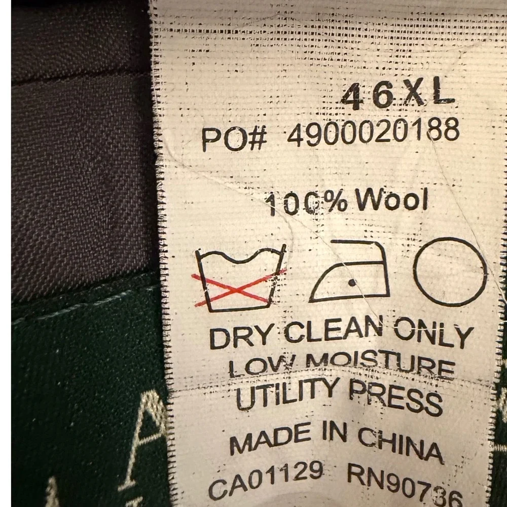 Lauren Ralph Lauren Men's Size 46XL Gray 100% Wool‎ Blazer Sport Coat